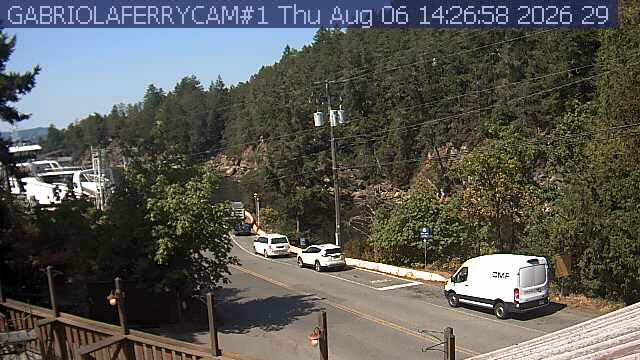 Live view of Gabriola Island ferry dock, camera 1